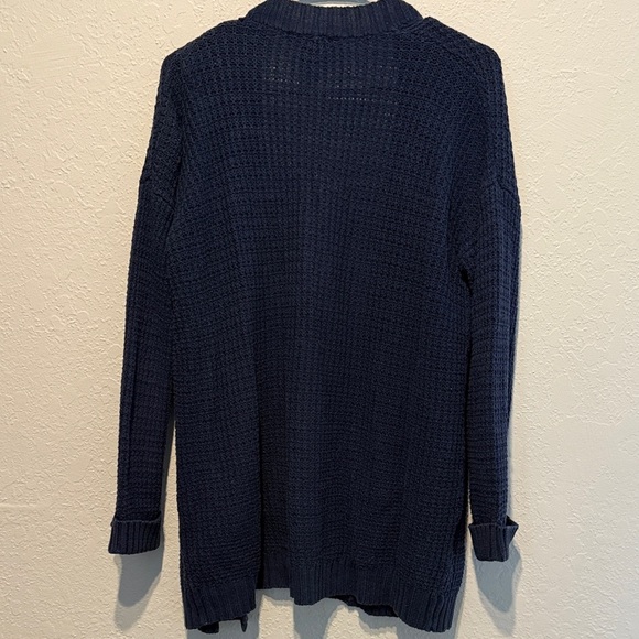 Forever 21 Navy Blue Women's Cardigan size S Knit Cozy Fall Winter Long Sleeve - Picture 5 of 8